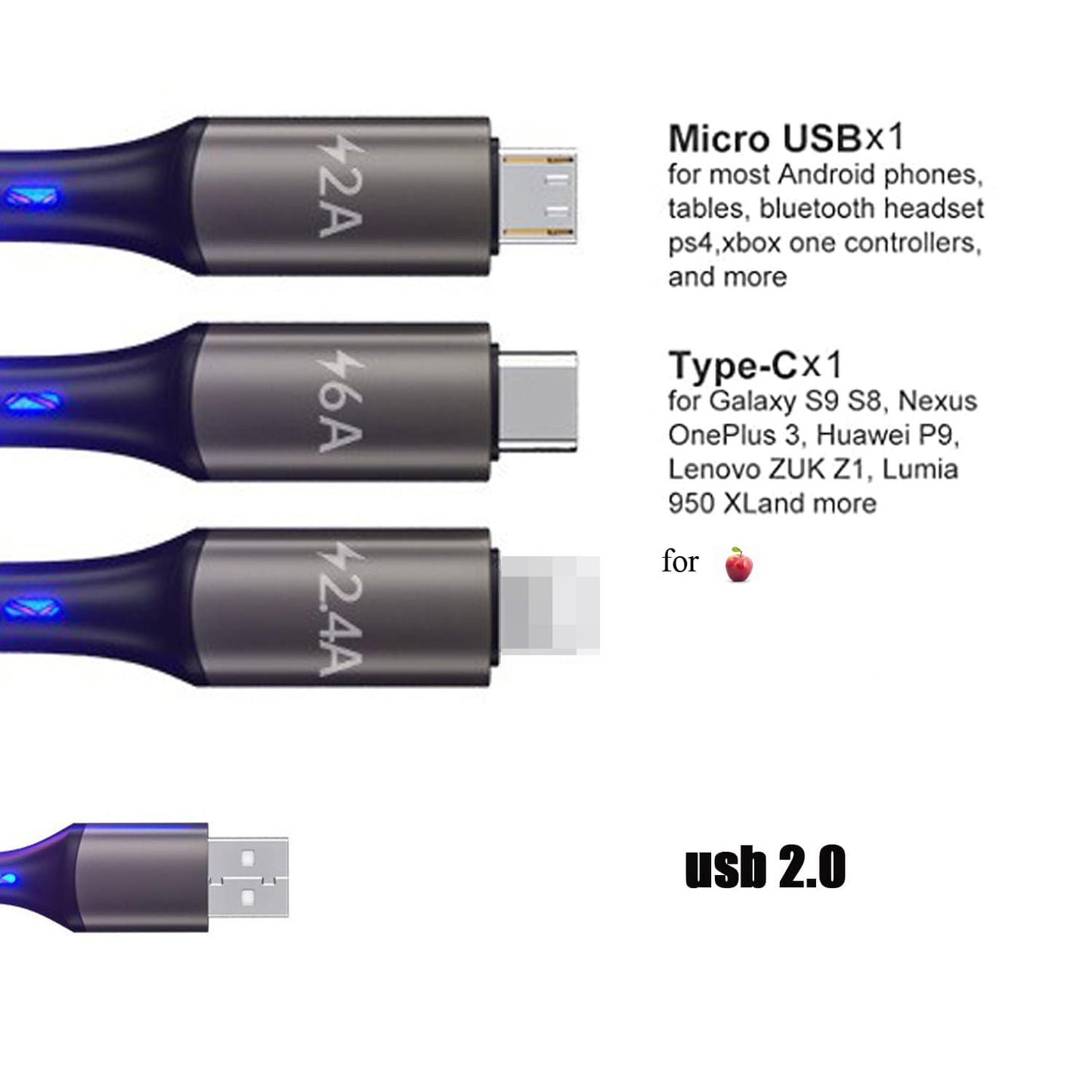 3 in 1 Lighting Cable