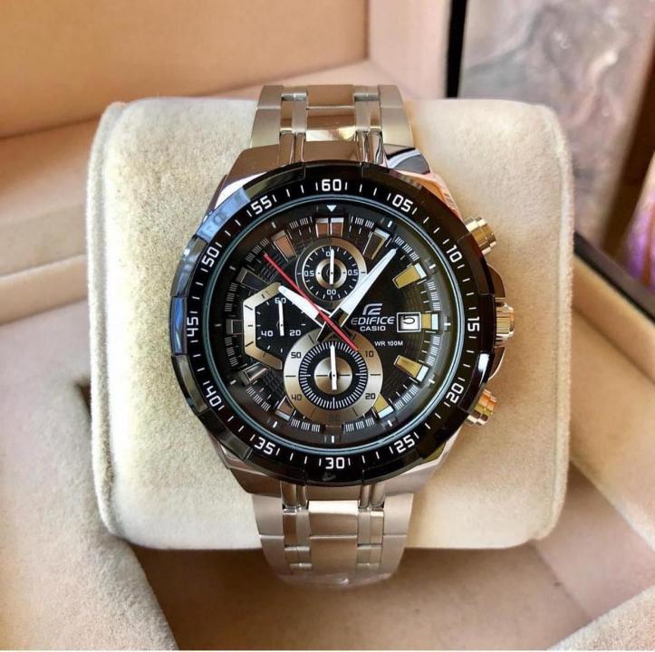Casiio Edifice Efr539 Silver-Black