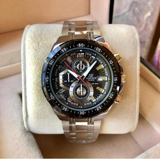 Casiio Edifice Efr539 Silver-Black