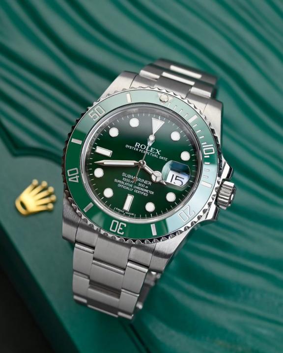 Roleex Oyster Perpetual Submarine Silver-Green