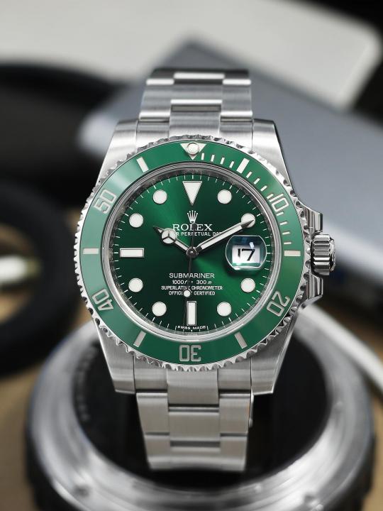 Roleex Oyster Perpetual Submarine Silver-Green