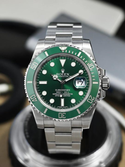 Roleex Oyster Perpetual Submarine Silver-Green