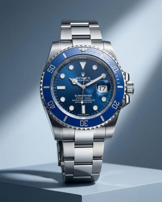 Roleex Oyster Perpetual Submarine Silver-Blue