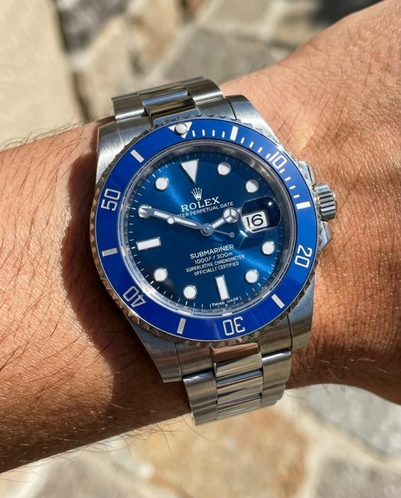 Roleex Oyster Perpetual Submarine Silver-Blue