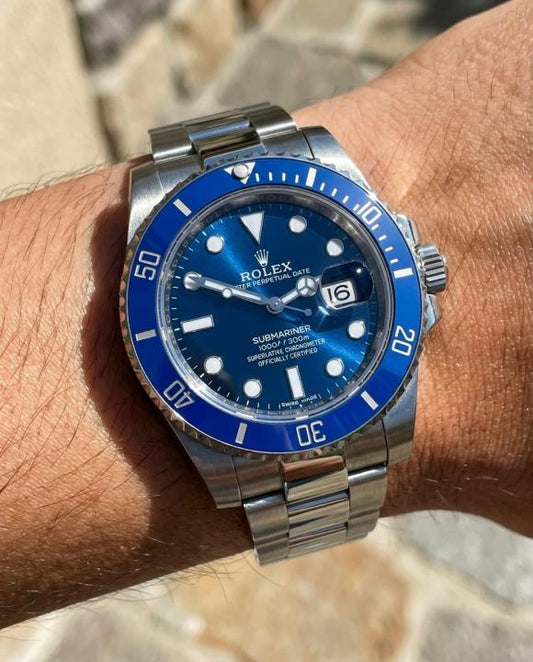 Roleex Oyster Perpetual Submarine Silver-Blue