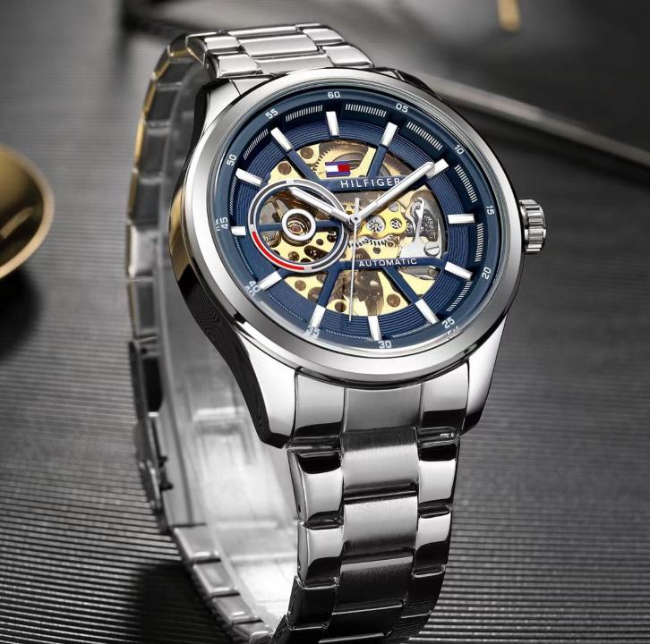 Tommmy Hilfiger Automatic Silver-Blue