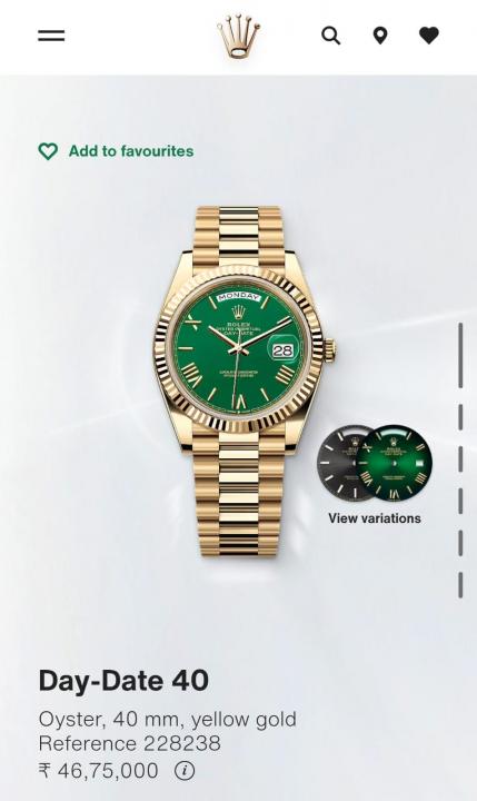Roleex Oyster Perpetual Day Date 40 Battery Gold-Green