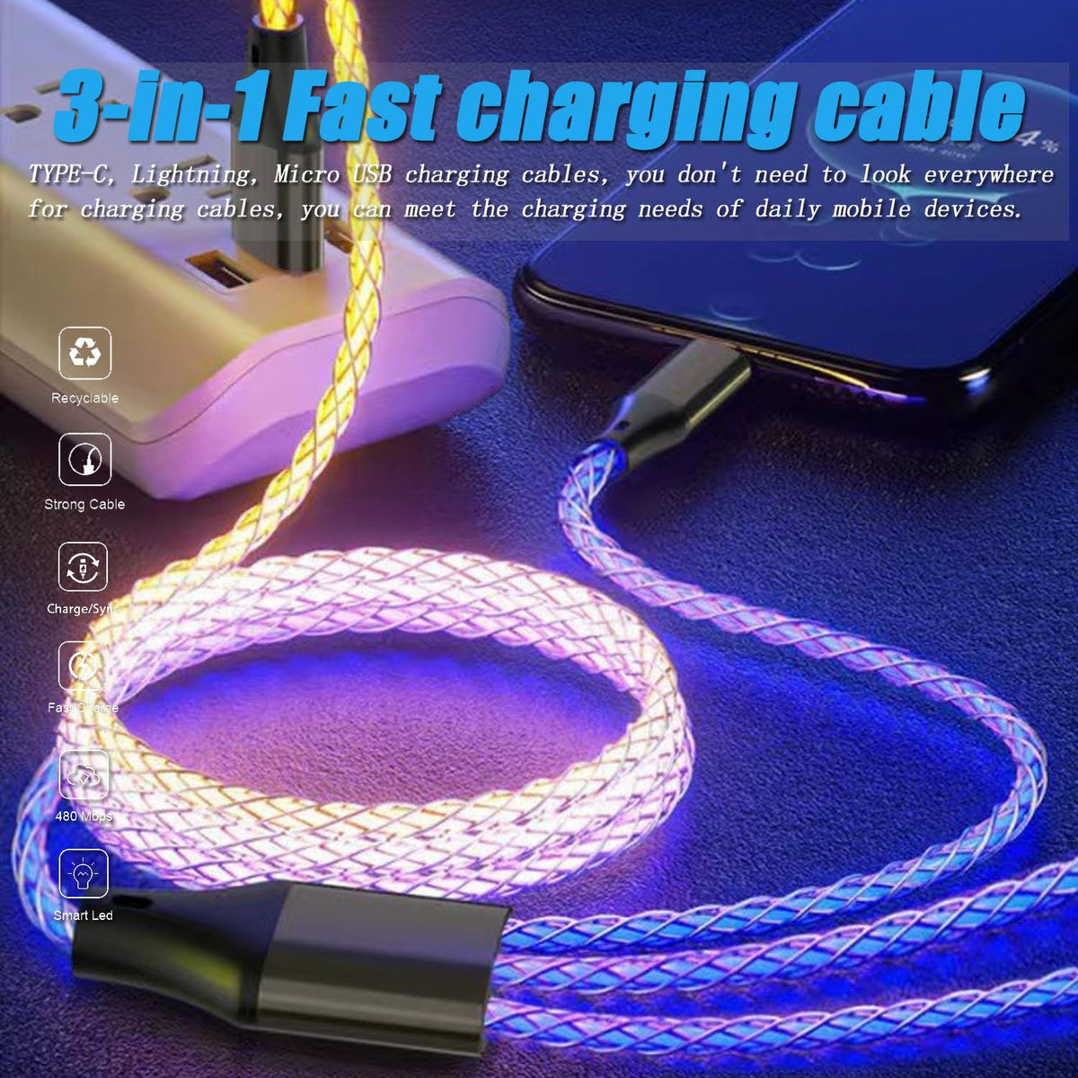 3 in 1 Lighting Cable
